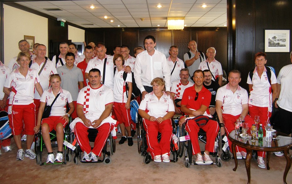 Predsjednik Gradske skupštine ispratio hrvatsku reprezentaciju na XIV. Paraolimpijske igre